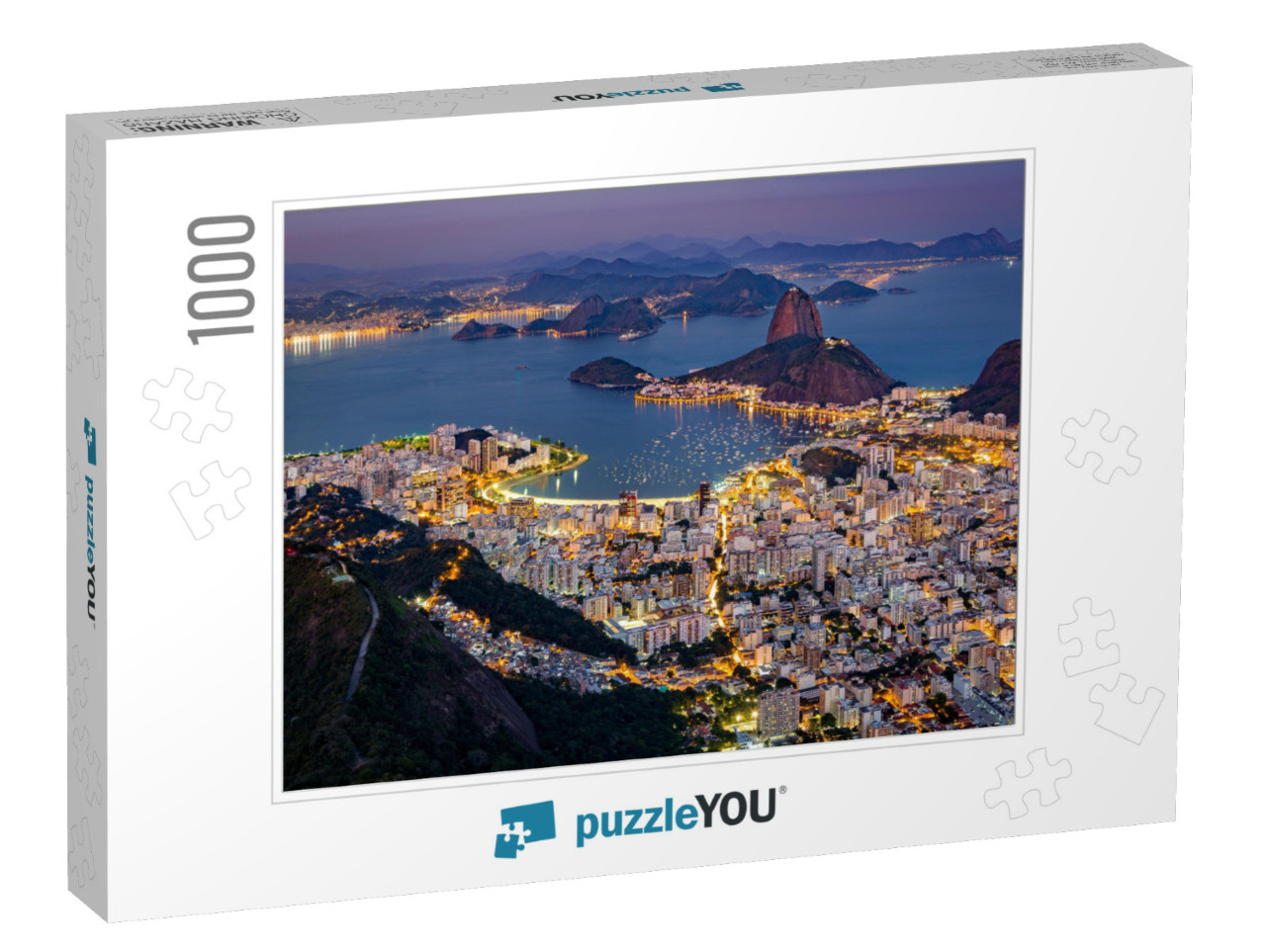 Spectacular Aerial View Over Rio De Janeiro as Viewed fro... Jigsaw Puzzle with 1000 pieces