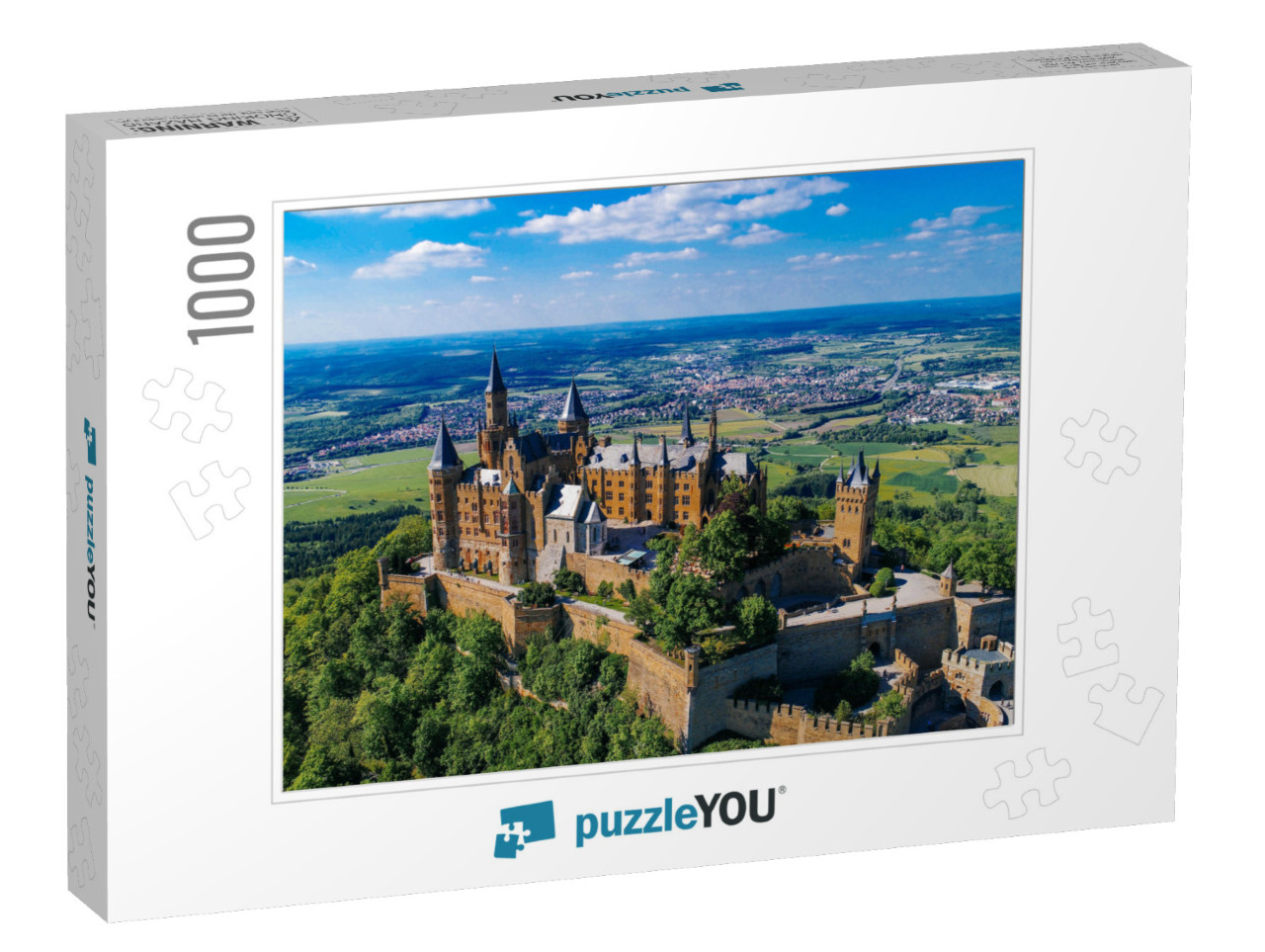 Aerial View of Famous Hohenzollern Castle, Germany. Photo... Jigsaw Puzzle with 1000 pieces