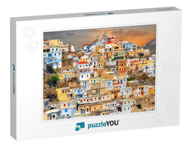 Old Village Olympos, Dodecanese Islands, Greece, Europe... Jigsaw Puzzle