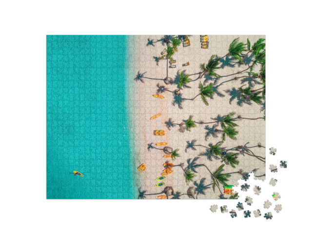 Aerial View of Caribbean Resort, Bavaro, Dominican Republ... Jigsaw Puzzle with 1000 pieces