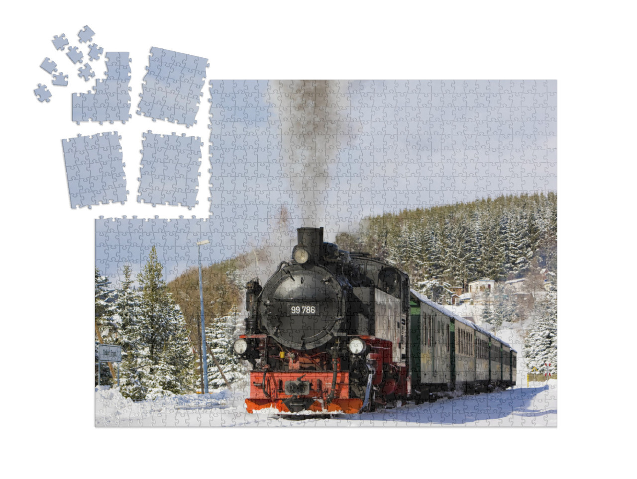 Steam Train, Oberwiesenthal - Cranzhal Fichtelbergbahn, G... | SMART SORTED® | Jigsaw Puzzle with 1000 pieces