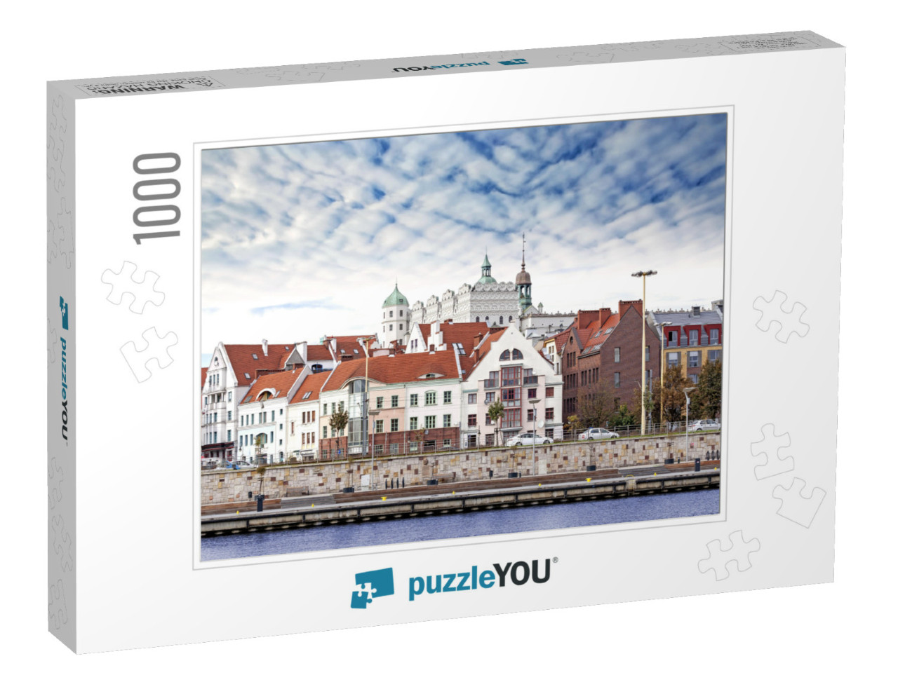 Szczecin Stettin City Old Town, Riverside View, Poland... Jigsaw Puzzle with 1000 pieces