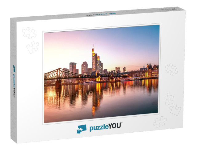 Frankfurt Am Main, Skyline, Eiserner Steg... Jigsaw Puzzle