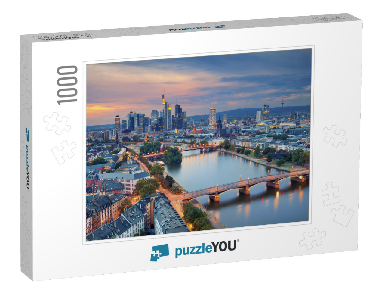 Frankfurt Am Main. Image of Frankfurt Am Main Skyline Dur... Jigsaw Puzzle with 1000 pieces