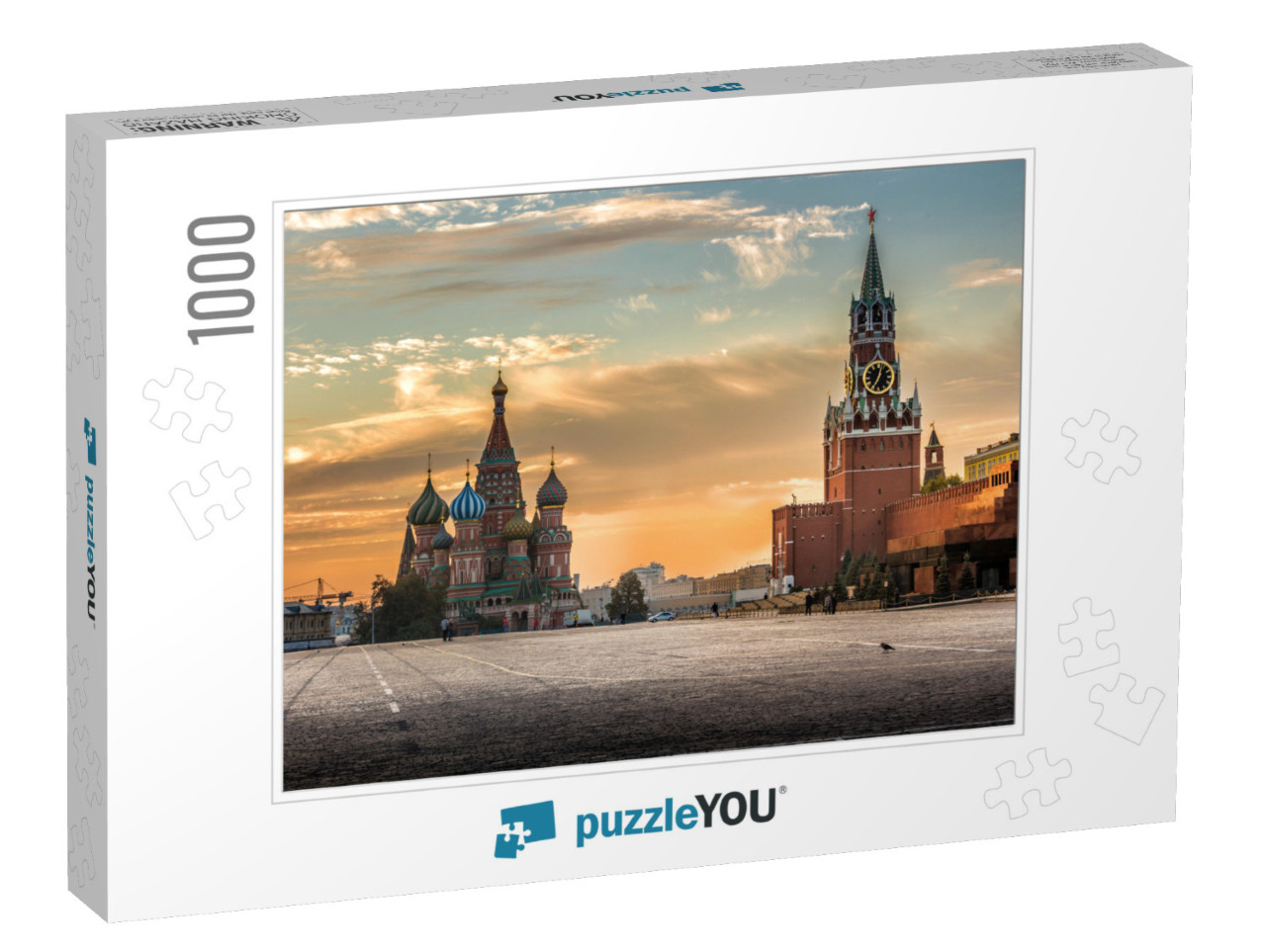 Moscow, Russia, Red Square, View of St. Basils Cathedral... Jigsaw Puzzle with 1000 pieces