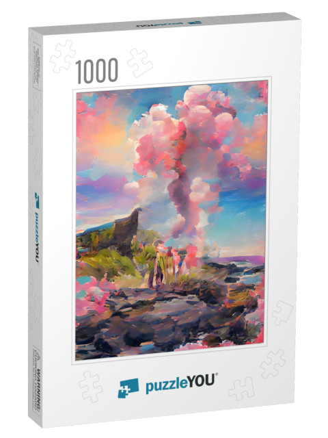 Hawaii Volcanoes National Park with Active Kilauea Volcan... Jigsaw Puzzle with 1000 pieces