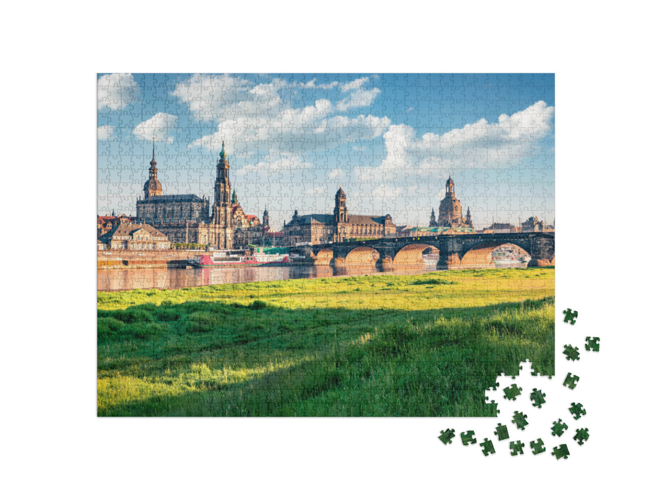 Wonderful Spring View of Cathedral of the Holy Trinity or... Jigsaw Puzzle with 1000 pieces