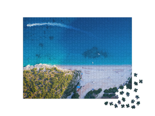 Gjipe Beach, South Albania. a Picture Taken Two Years Ago... Jigsaw Puzzle with 1000 pieces