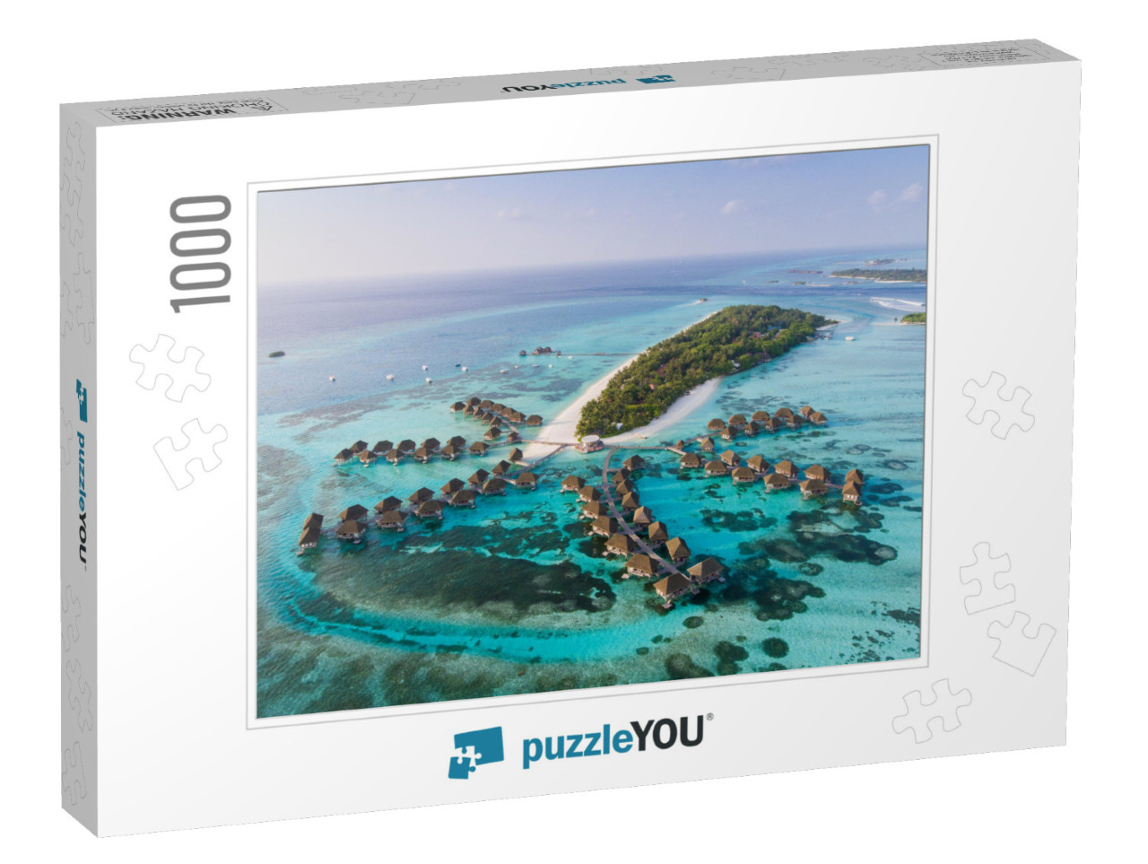 Amazing Bird Eyes View in Maldives... Jigsaw Puzzle with 1000 pieces