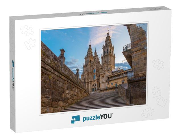 Santiago De Compostela Cathedral, Galicia, Spain in the M... Jigsaw Puzzle