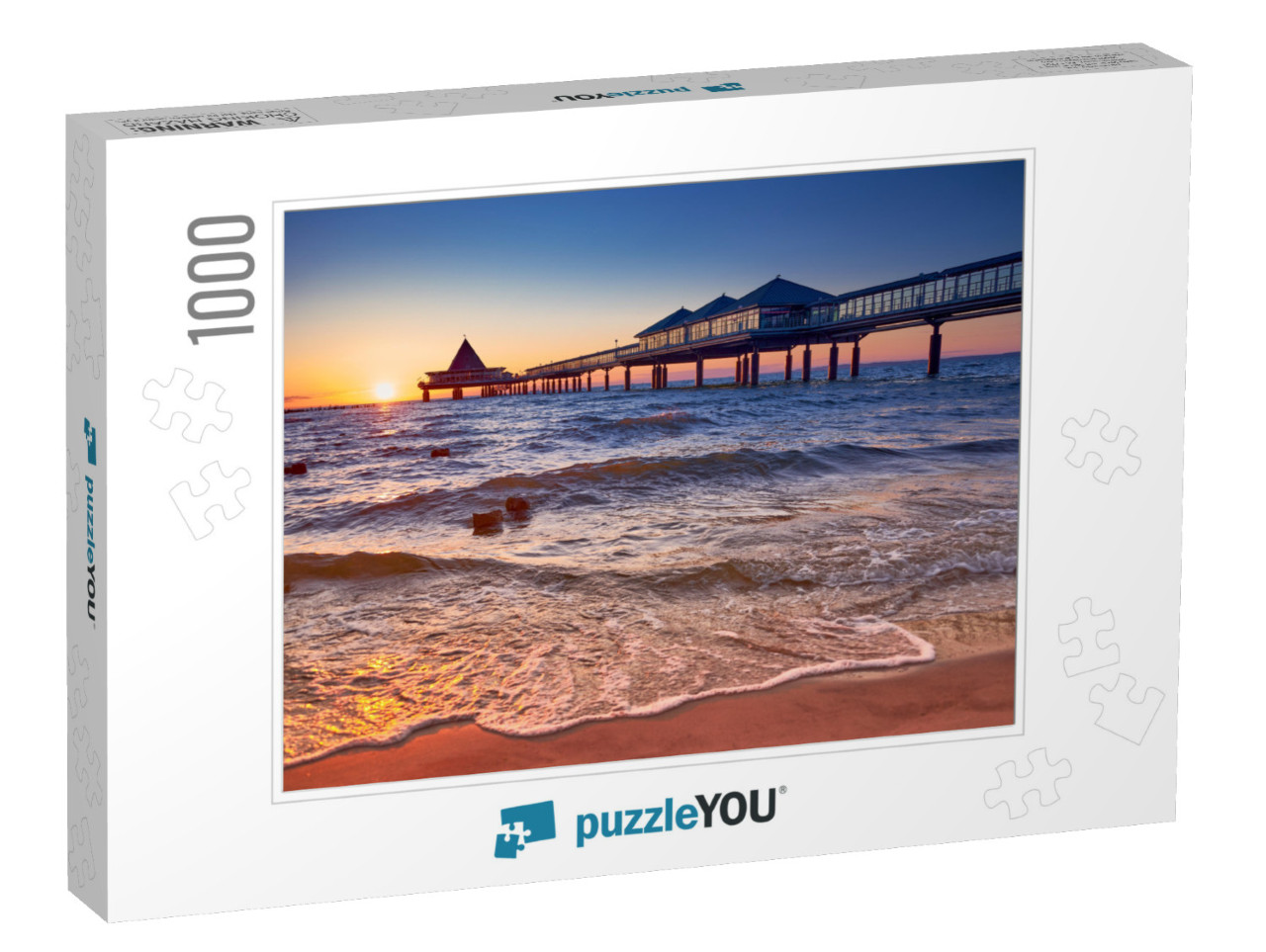 Pier of Heringsdorf on Isle of Usedom... Jigsaw Puzzle with 1000 pieces