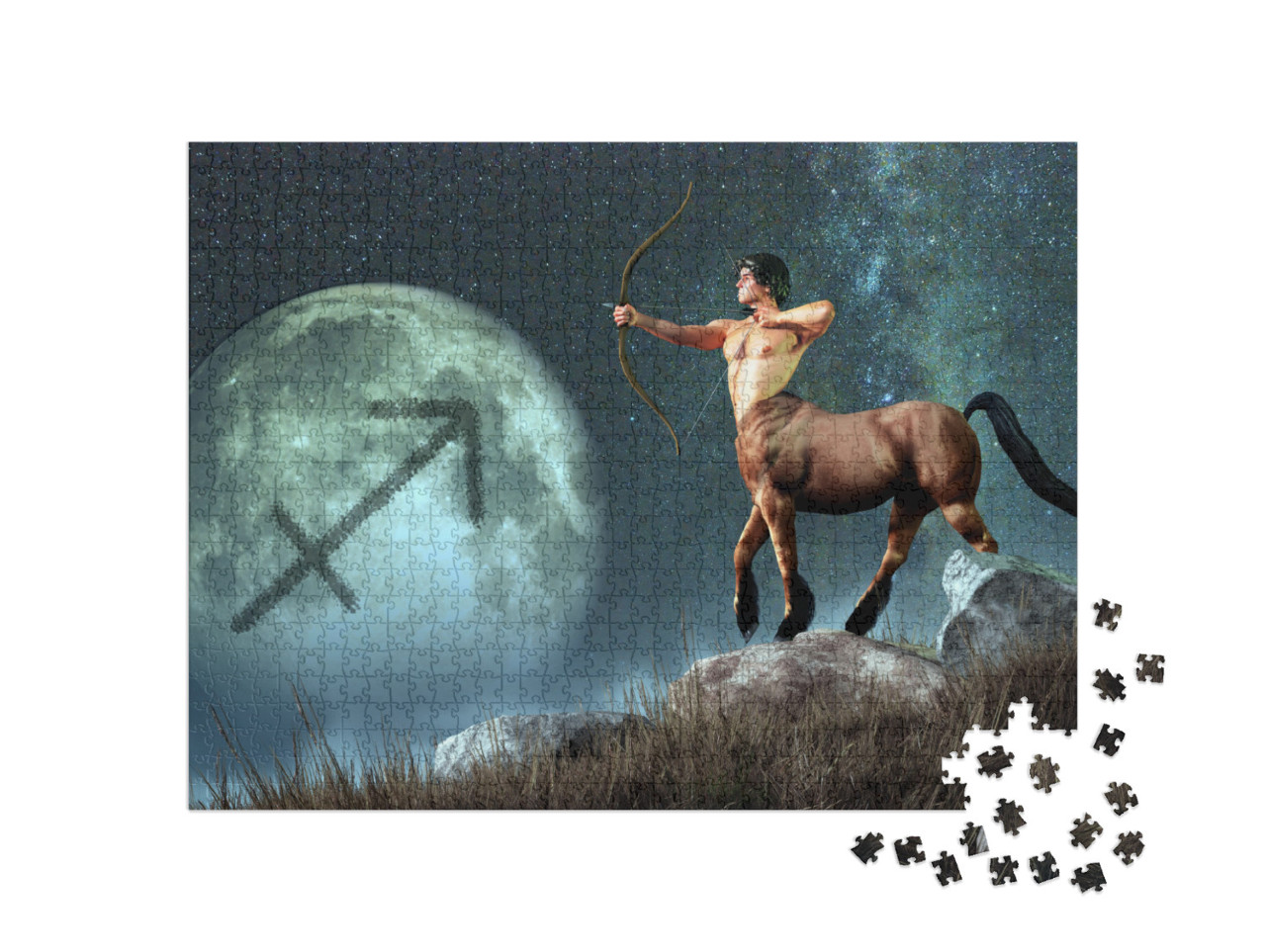 Sagittarius, the Centaur Archer, is the Sixth Sign of the... Jigsaw Puzzle with 1000 pieces