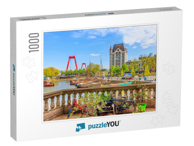 View of Oude Haven in Rotterdam from a Balcony... Jigsaw Puzzle with 1000 pieces