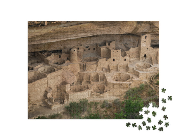 Cliff Palace At Mesa Verde National Park in Mesa Verde, C... Jigsaw Puzzle with 1000 pieces