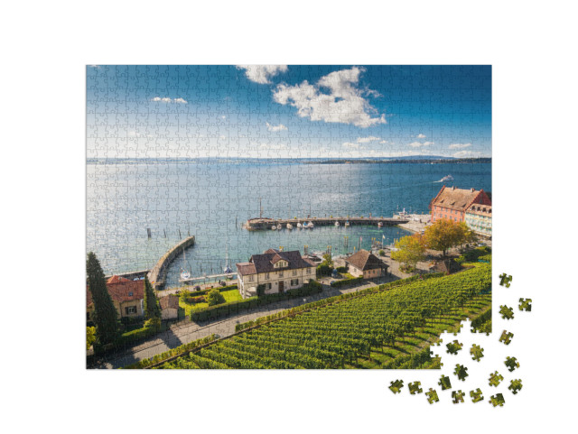 Pier in Bodensee Lake Constance in Germany... Jigsaw Puzzle with 1000 pieces