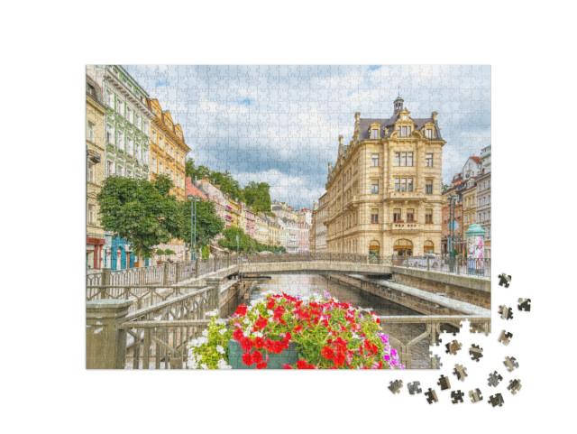 World-Famous for Its Mineral Springs, the Town of Karlovy... Jigsaw Puzzle with 1000 pieces