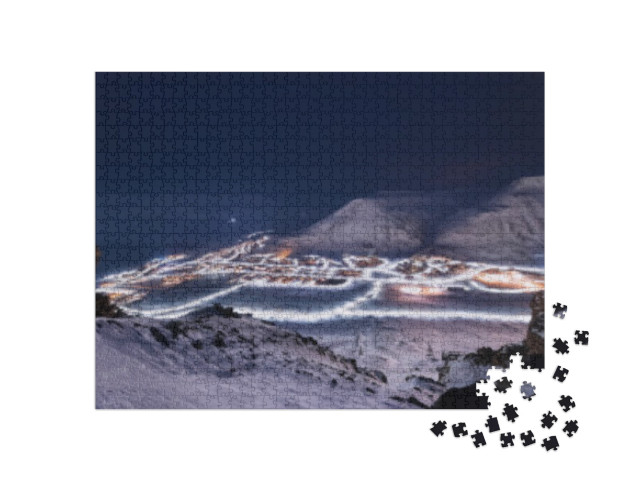 Norway Landscape Ice Nature of the City View of Spitsberg... Jigsaw Puzzle with 1000 pieces