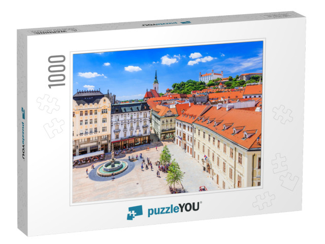 Bratislava, Slovakia. View of the Bratislava Castle, Main... Jigsaw Puzzle with 1000 pieces