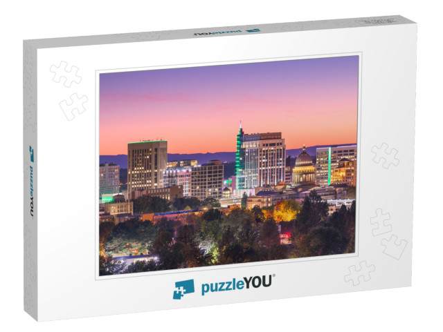 Boise, Idaho, USA Downtown Cityscape At Twilight... Jigsaw Puzzle