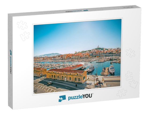 Panoramic Cityscape of Vieux Port, Marseille, Provence, F... Jigsaw Puzzle