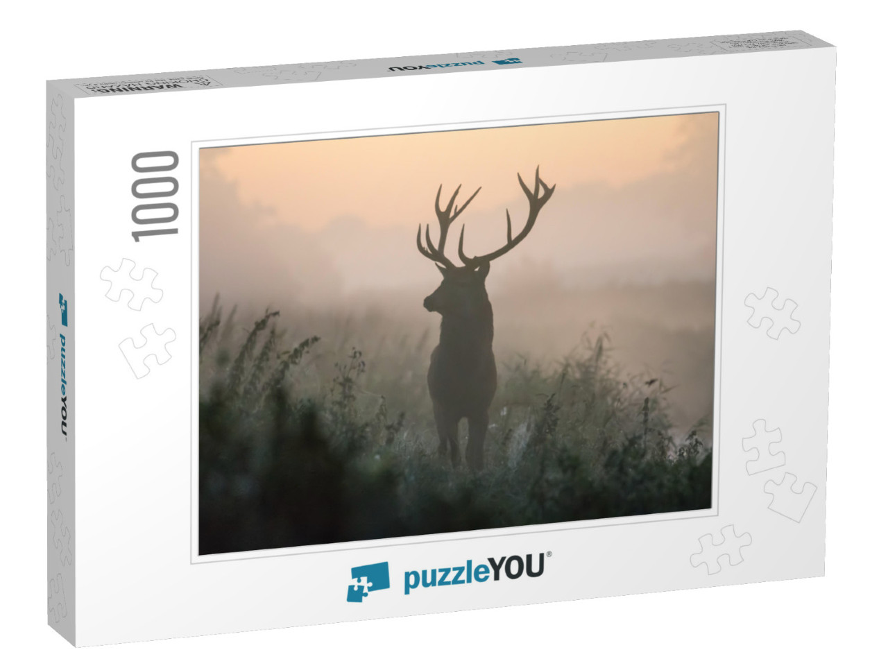 A Deer in the Colors of a Foggy Morning... Jigsaw Puzzle with 1000 pieces