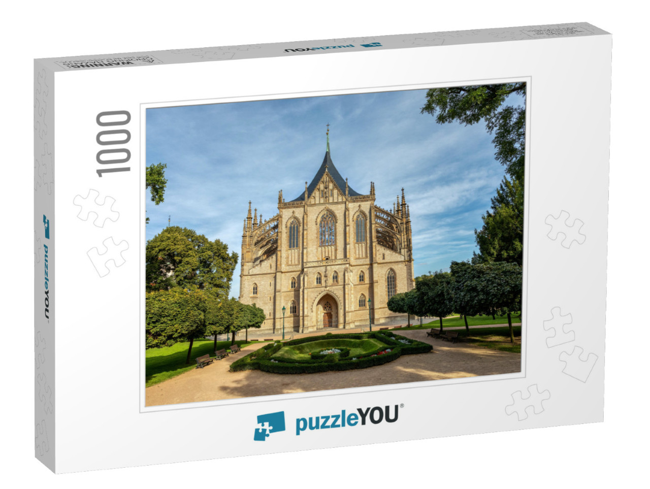 Saint Barbaras Cathedral, Church, Czech Chram Svate Barbo... Jigsaw Puzzle with 1000 pieces