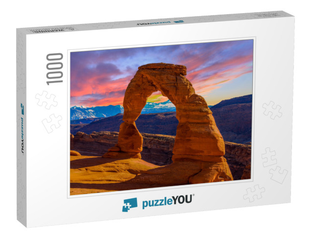 Beautiful Sunset Image Taken At Arches National Park in U... Jigsaw Puzzle with 1000 pieces