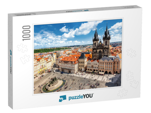 Old Town Square in Prague... Jigsaw Puzzle with 1000 pieces