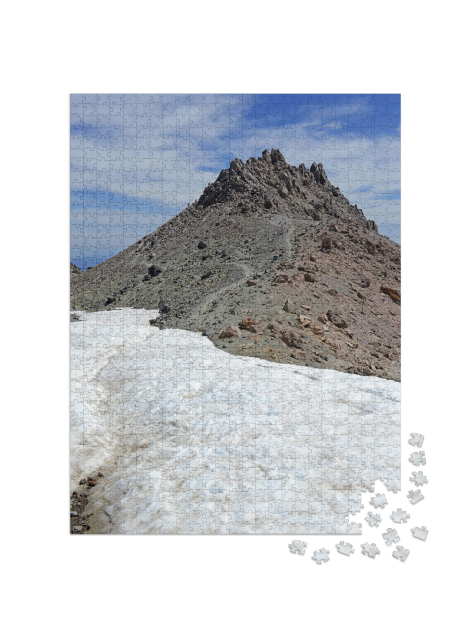 Lassen Peak in Lassen Volcanic National Park, Located on... Jigsaw Puzzle with 1000 pieces