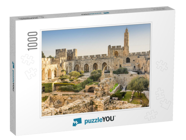 Jerusalem, Israel At the Tower of David... Jigsaw Puzzle with 1000 pieces