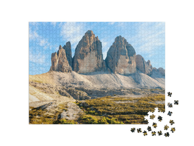 Mountainous Landscape in Evening in Three Peaks Nature Pa... Jigsaw Puzzle with 1000 pieces