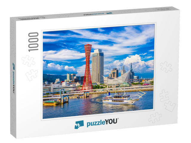 Kobe, Japan Skyline At the Port & Tower... Jigsaw Puzzle with 1000 pieces