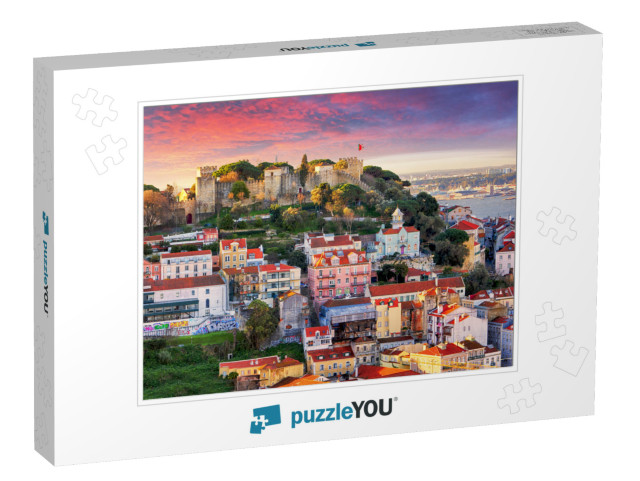 Lisbon, Portugal Skyline with Sao Jorge Castle... Jigsaw Puzzle