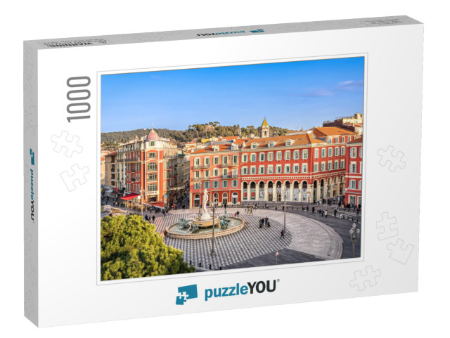 Aerial View of Place Massena Square with Red Buildings &... Jigsaw Puzzle with 1000 pieces