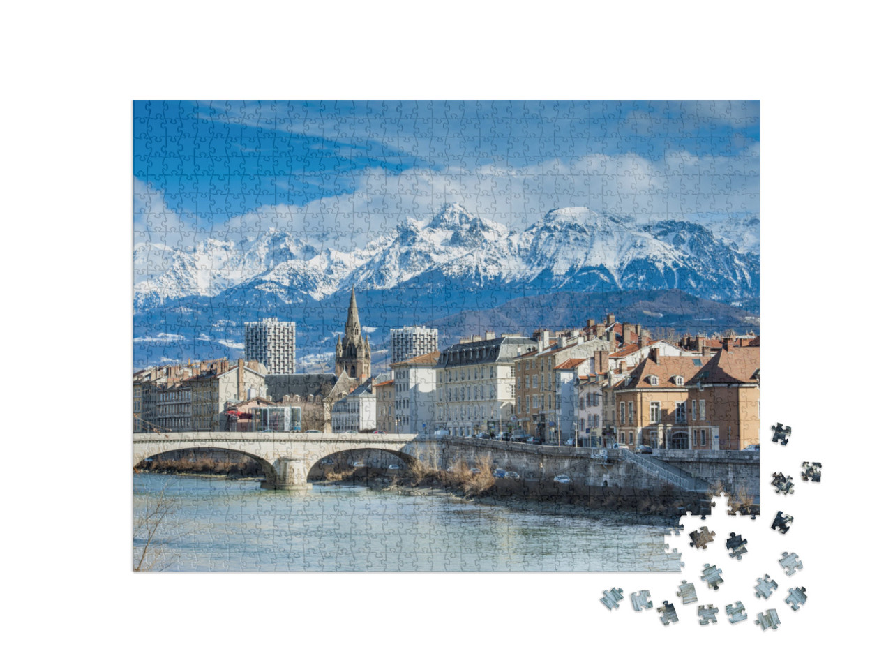 Grenoble... Jigsaw Puzzle with 1000 pieces