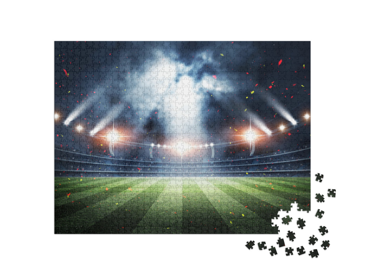 Stadium, 3D Rendering... Jigsaw Puzzle with 1000 pieces