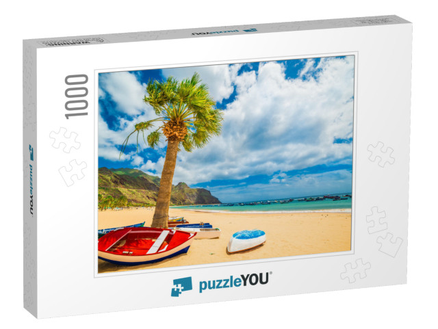 Las Teresitas Beach in Tenerife, Canary Islands, Spain... Jigsaw Puzzle with 1000 pieces