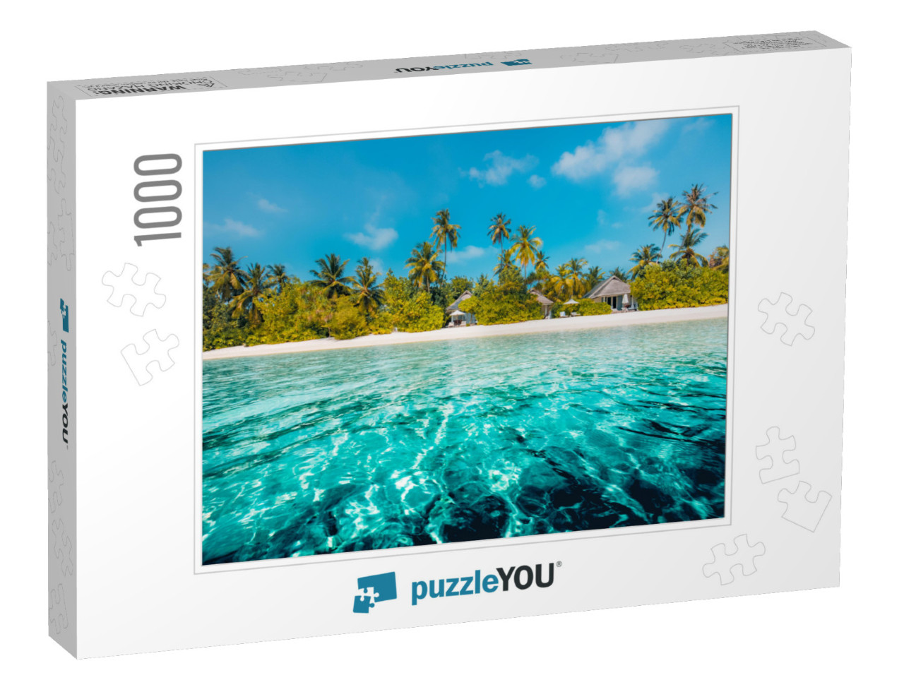 Amazing Beach Background for Summer Travel & Vacation Con... Jigsaw Puzzle with 1000 pieces