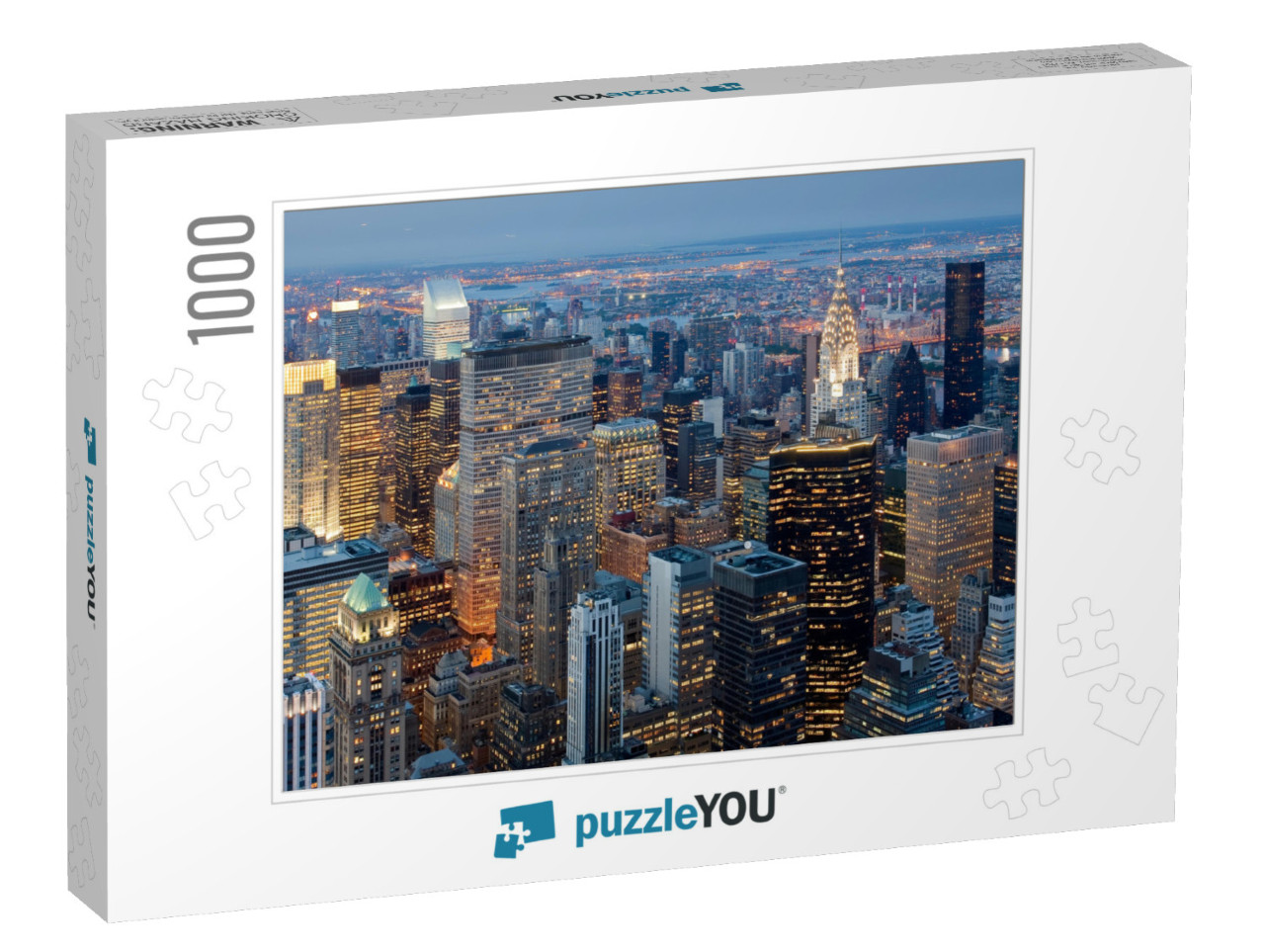 Sunset in the Skyscrapers of Manhattan... Jigsaw Puzzle with 1000 pieces