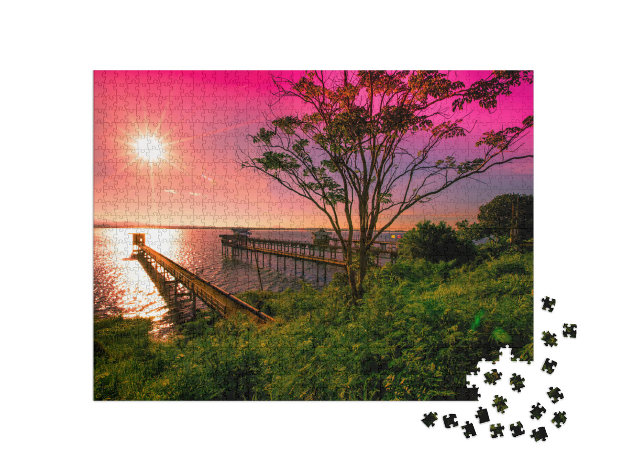 The Background of the Morning Light, the Wallpaper of the... Jigsaw Puzzle with 1000 pieces