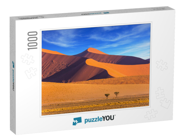 Sharp Border of Light & Shadow Over the Crest of the Dune... Jigsaw Puzzle with 1000 pieces