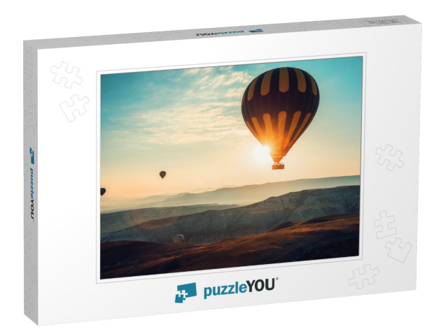 Hot Air Balloons Flying Over the Valley At Cappadocia, Tu... Jigsaw Puzzle