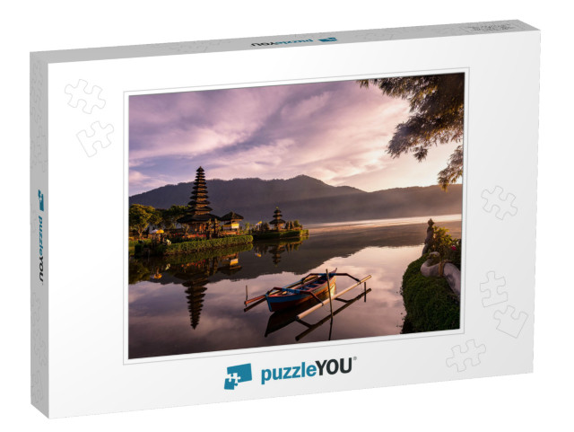 A Beautiful Sunrise At a Lake Bratan with Ulundanu Temple... Jigsaw Puzzle