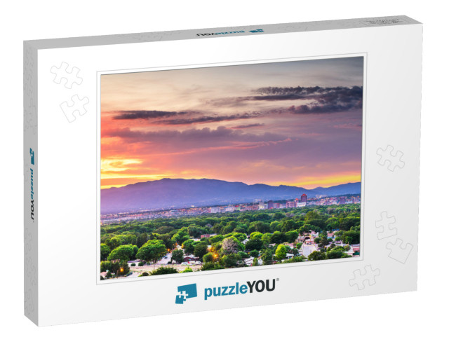 Albuquerque, New Mexico, USA Downtown Cityscape At Twiligh... Jigsaw Puzzle