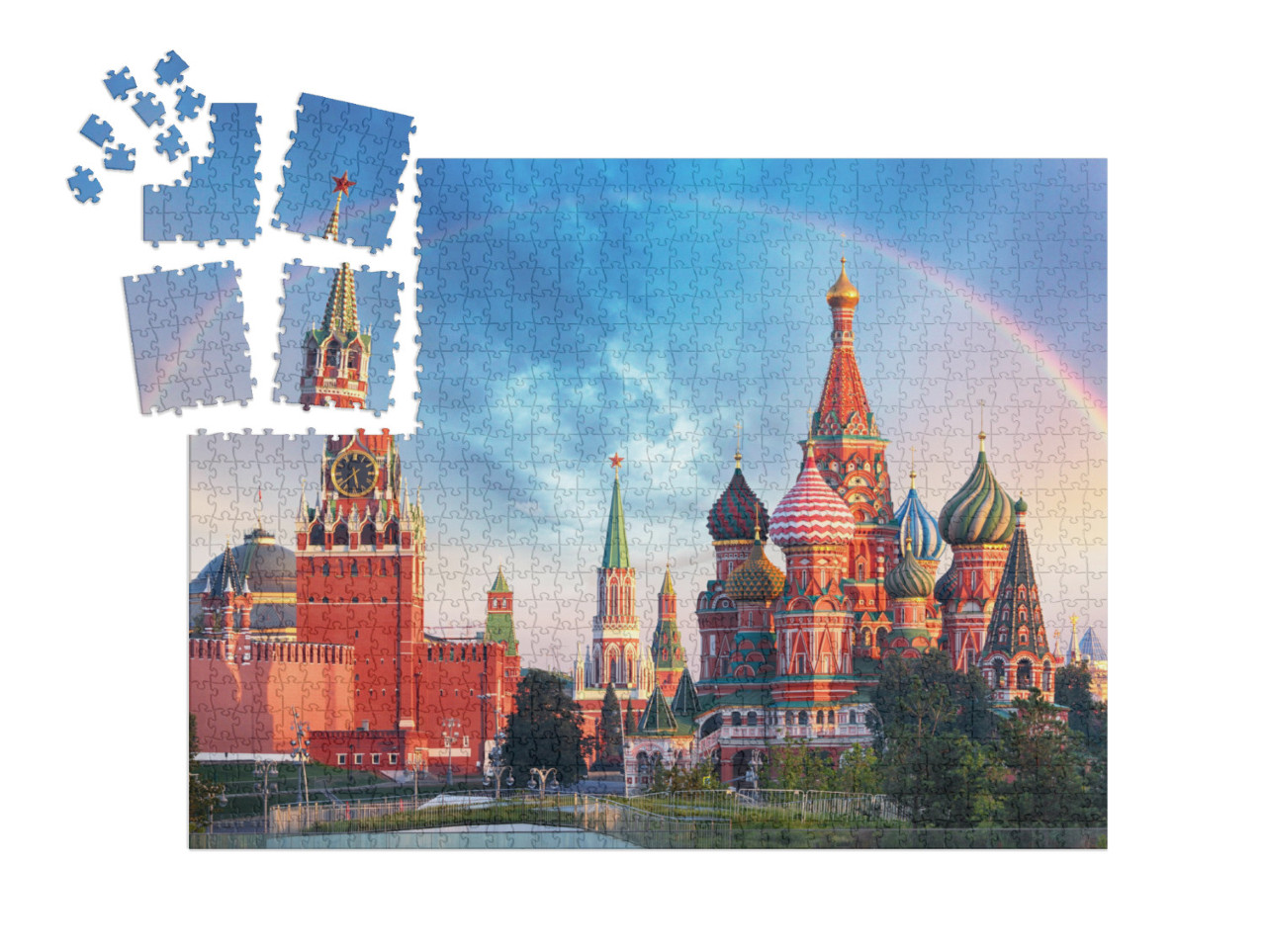 Moscow - Panoramic View of the Red Square with Moscow Kre... | SMART SORTED® | Jigsaw Puzzle with 1000 pieces