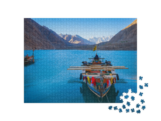 Attabad Lake in Northern Pakistan... Jigsaw Puzzle with 1000 pieces