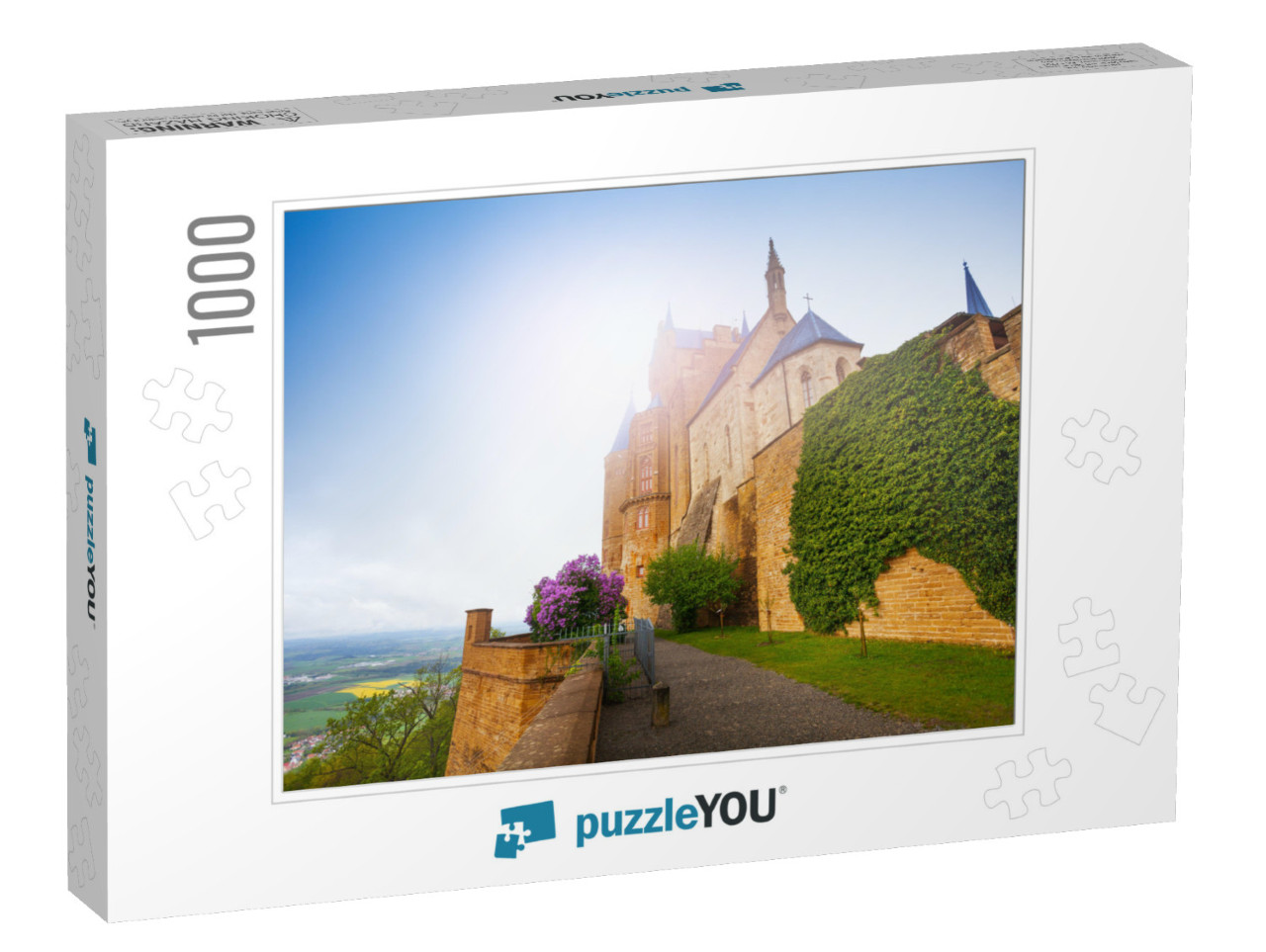 The Wall with Ivy of Beautiful Hohenzollern Castle... Jigsaw Puzzle with 1000 pieces