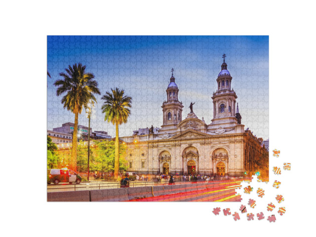 Plaza De Armas in Santiago De Chile, Chile... Jigsaw Puzzle with 1000 pieces