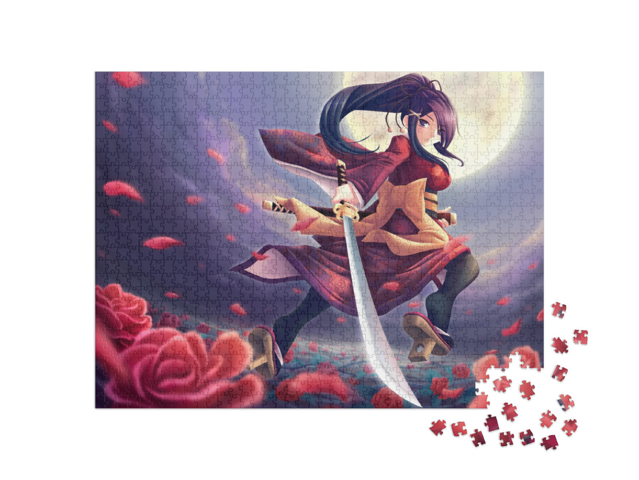 Rose Samurai... Jigsaw Puzzle with 1000 pieces