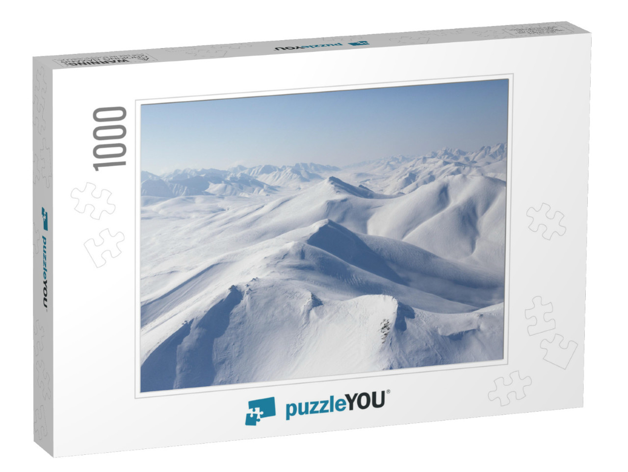 Beautiful Arctic Aerial Landscape. Top View of the Snowy... Jigsaw Puzzle with 1000 pieces